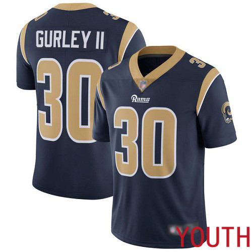 Los Angeles Rams Limited Navy Blue Youth Todd Gurley Home Jersey NFL Football 30 Vapor Untouchable